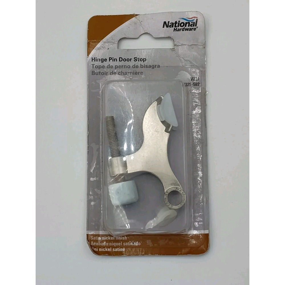 SATIN NICKEL National Hardware Hinge Pin Door Stop V227 N325-589 SEE B61.7GA2123